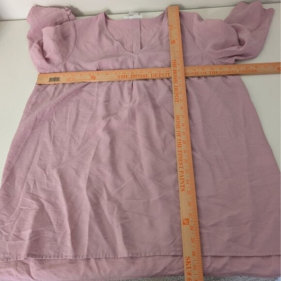 NEW J Jill Tunic Womens Size Large Mauve Purple Flowy Oversize Long Sleeve - Picture 11 of 13